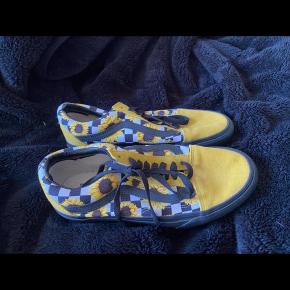 Vans Shoes - Sunflower custom Vans